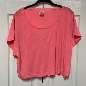 Ladies Victoria’s Secret PINK extra small short sleeve loose tank in pink